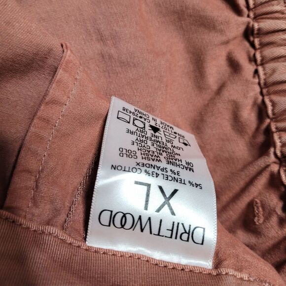 NEW XL DRIFTWOOD embroidered Terra Cotta stretch joggers pants EXTRA LARGE NWT - Picture 9 of 12